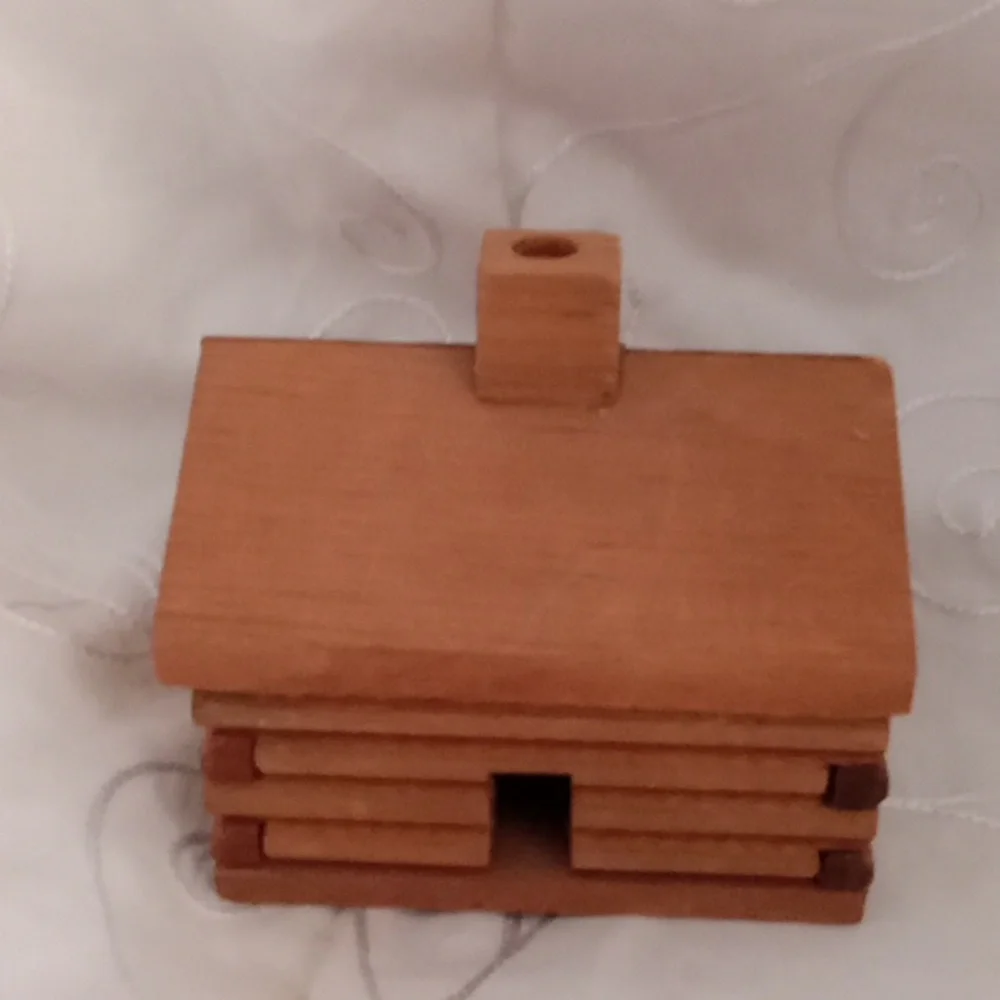 Trout What Not Tray And Log Cabin Storage Container